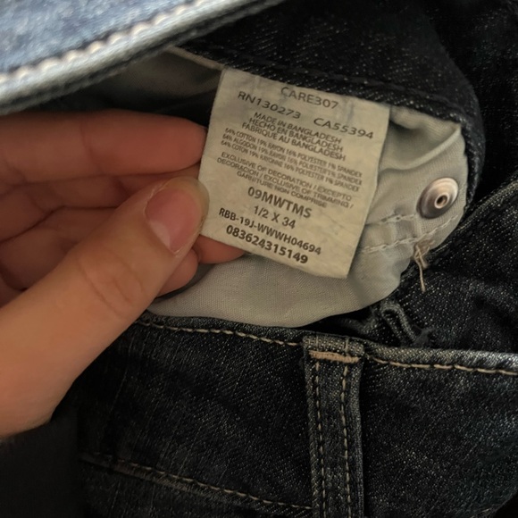 Wrangler Classic Denim Blue Straight Leg Jeans - Picture 4 of 5